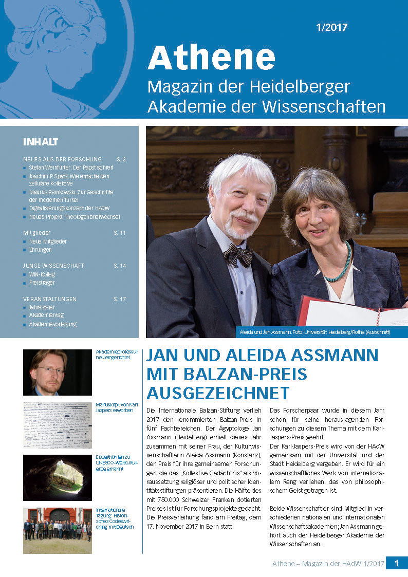 Jan und Aleida Assmann mit Balzan-Preis ausgezeichnet