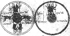 Ein Mensch geht um die Welt (Hs. Paris BN fr. 1548, f°14r° [1246])