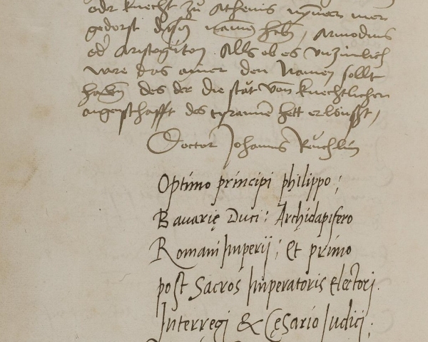 Schlußblatt von Reuchlins deutscher Übersetzung von Ciceros Tuskulanischen Gesprächen | UB Heideberg: Cod. Pal. germ. 482