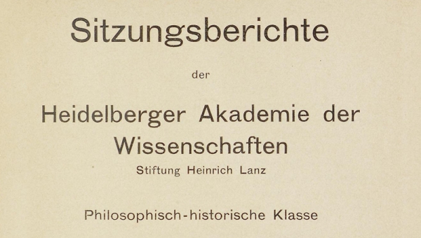 Sitzungsberichte: PH-Klasse