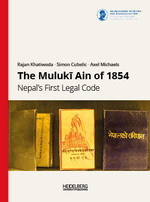 Buchcover „ The Mulukī Ain of 1854 | Nepal’s First Legal Code “