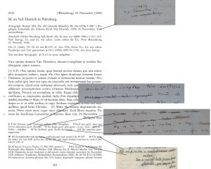 Edierter Text mit Markierungen