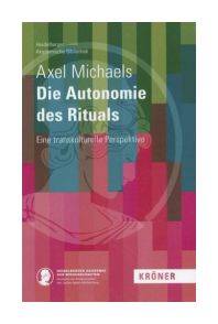 Buchcover mit grün-petrol-rotem Farbverlauf in senkrechten Streifen. Die Akademie-Athene im Profil ist transparent darübergelegt. Darauf weiße Titelschrift. Unten links das Akademielogo, unten rechts das Logo des Verlags Kröner.