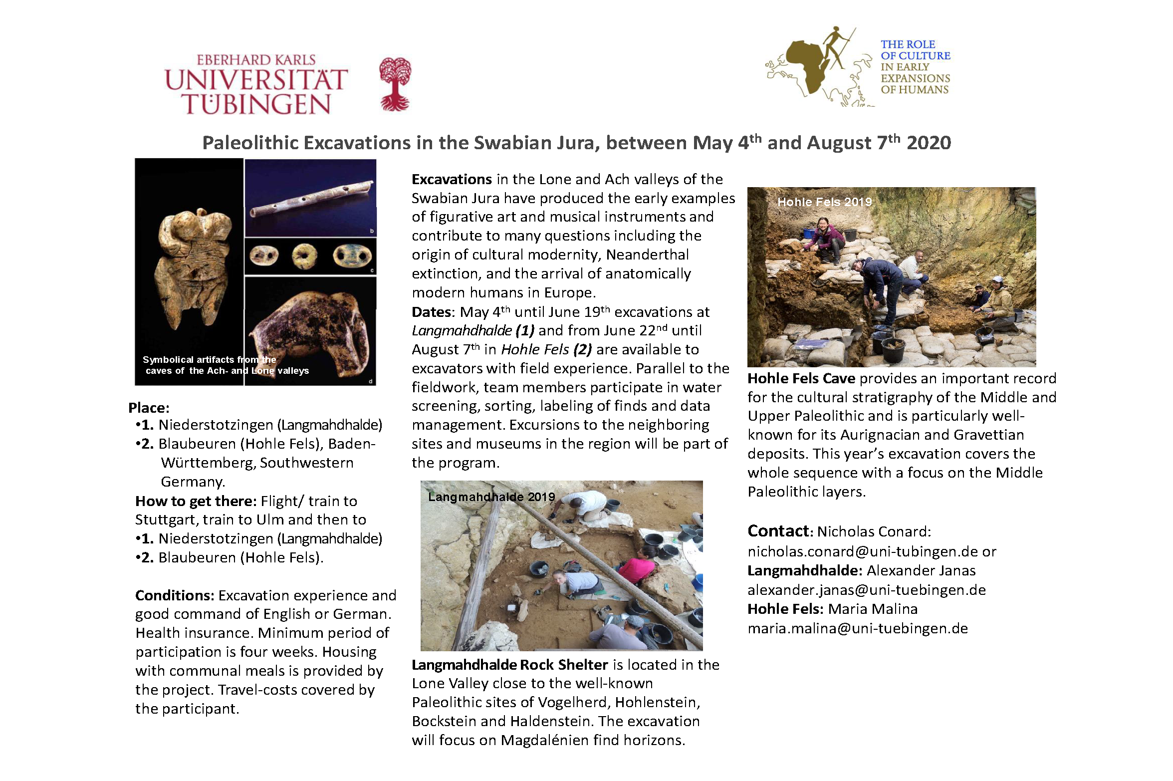 Announcement: Excavations Germany 2020