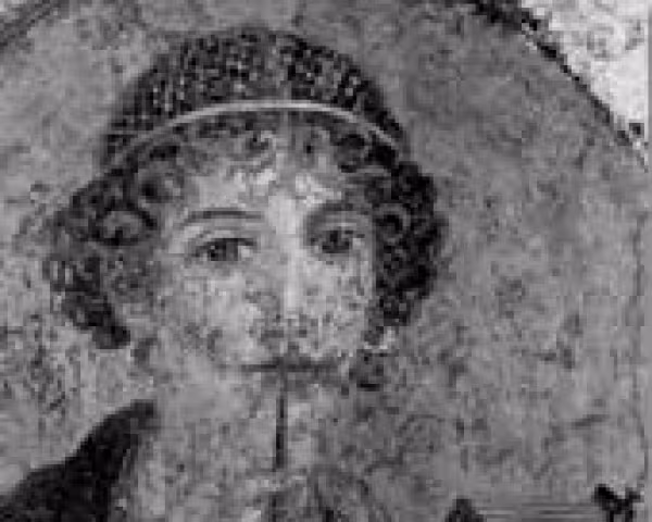 Mädchen mit Schreibgriffel, sog. Sappho von Künstler 1. Jahrhundert