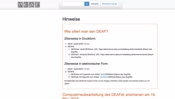 DEAF électronique
