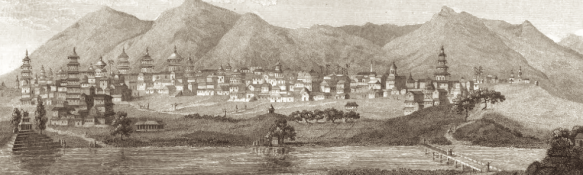 Kathmandu in the early 19th century.