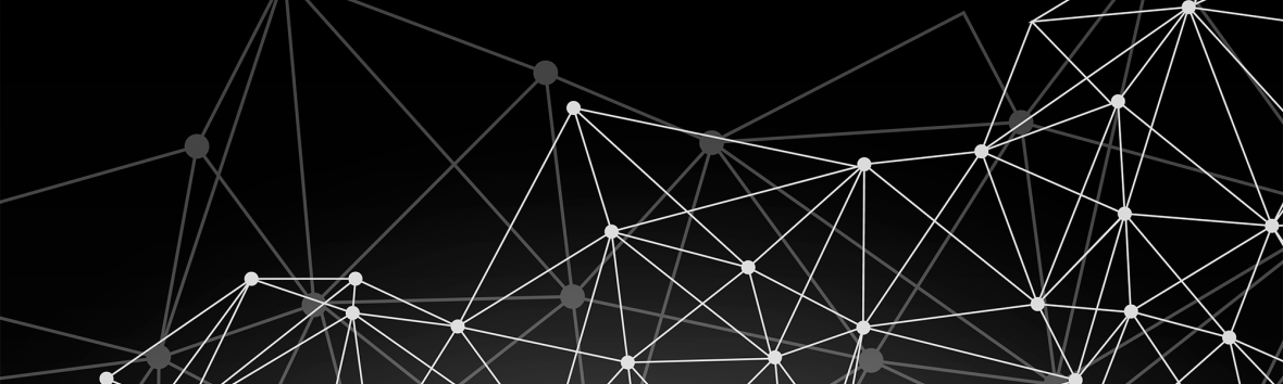 Die abstrakte Grafik zeigt Punkte, die durch Striche verbunden sind und so ein komplexes Gebilde ergeben.