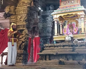 Reading of the Hastigirimāhātmya during the Pallavotsava festival