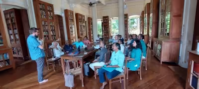 Treffen des deutschen und indischen Teams an der EFEO Pondicherry