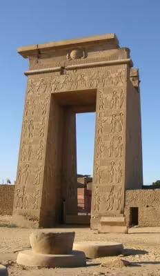 Propylon des Chons-Tempels von Karnak, sog. „Euergetes-Tor“/Bab el-Amara (HAdW/Leitz)
