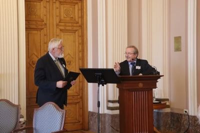 Tarmo Soomere und Bernd Schneidmüller im Gespräch.