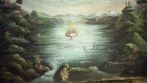 Abbildung aus dem Svayambhūpurāṇa