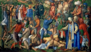 Gemälde von Albrecht Dürer: Marter der zehntausend Christen