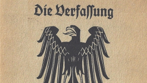 Deckblatt Verfassung von Weimar