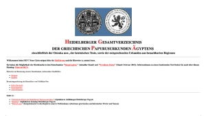 Das Bild zeigt die Website der Datenbank HGV