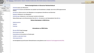 Das Bild zeigt die Website zur Datenbank Deutsches Rechtswörterbuch