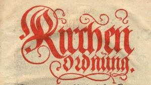 Kirchenordnung Kurfürst Ottheinrichs von der Pfalz 1556