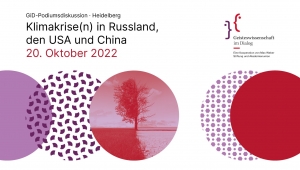 Titelbild der Veranstaltung Klimakrisen in Russland, den USA und China vom 20.10.2022