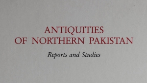 Das Titelbild des Buchs trägt den Schriftzug Antiquities of Norther Pakistan. Übersetzt also Altertümer des Nördlichen Pakistans.  