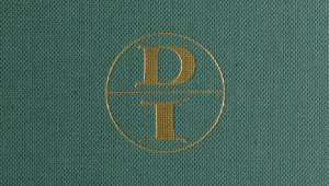 Die Großaufnahme zeigt das Titelbild der Buchreihe. Darauf ist ein großes D über einem großen I zu sehen, die gemeinsam in einem Kreis stehen. 